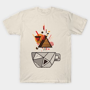 Geometric coffee T-Shirt